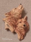 Magnes ceramiczny na lodówkę Wilki. Bieszczady. Tarnica. Solina. Ustrzyki.