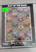 Puzzle świecące w ciemności 1000 Elementów 50 x 68 cm Motyw Czaszka