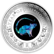 2020 Lunar Opal Rok Myszy 1oz Year Of The Mouse