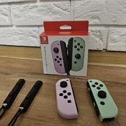 Kontrolery Joy Con pastelowy zielony różowy