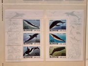 Korea 1992  Mi 3354-9 seria  delfin wale komplet 2 x ark  czysty idealny