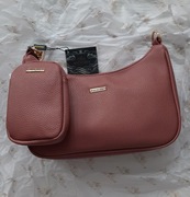 TOREBKA WITTCHEN ROGAL z dopinaną saszetką - RÓŻOWA Wym.: 26x14,5-18x7 cm