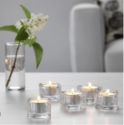 5x świecznik na tealighty IKEA Glasig 5x5x3