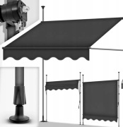 Markiza balkonowa 200 cm grafit