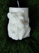 Piękna ręcznie robiona świeca sojowa 