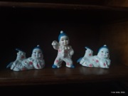 5 Porcelanowych małych figurek  pierrota