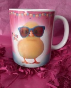 Kubek z napisem na Wielkanoc na Zajączka na wiosnę na prezent 