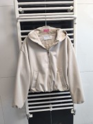 Kremowa bomberka Sinsay z kapturem – stylowa, oversize, rozmiar L