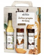 Zestaw syropów do kawy,deserów MONIN 3x250ml xxl czekolada wanilia karmel