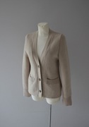 H&M Premium beżowy wełniany kardigan khaite wool 34 XS