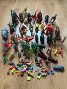 Duży zestaw dinozaurów zwierząt
