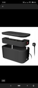 LOGILINK LISTWA ZASILAJĄCA SKSZYNKA NA KABLI ORGANIZER 5 GNIAZD 3xUSB BOX