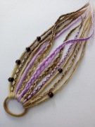 Dredy w gumce doczepy dredloki peruka warkoczyki zagęszczanie włosów treska