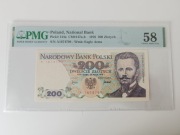 Banknot 200 złotych seria A 1976r PMG 58