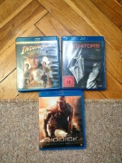 Predators, Riddick, Indiana Jones  4 . BluRay - zestaw