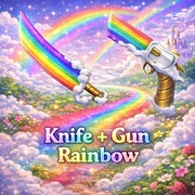 Rainbow Set (Knife + Gun) | Murder Mystery 2 | MM2 | Roblox