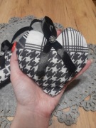Nowa zawieszka Serduszko 12cm+wstążka patchworkowa Pepitka 