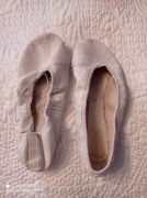 Baletki skórzane białe ,r. 34/35