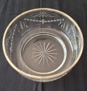 Salaterka misa na owoce lub słodycze okuwana w srebrze XIX w. 