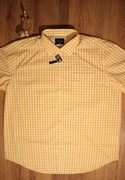 Koszula Westbury r. 2XL 45/46 męska żółta w kratkę męska kr rękaw