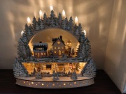 LED świąteczna SZOPKA drewniana wioska DUŻA