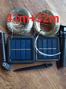 Zestaw 2 lamp LED solarne – ciepłe światło, komplet 32 m i 41 m