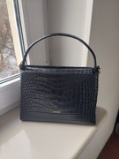Elegancka torebka Daag Jackie czarna skóra croco