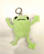 Breloczek szydełkowy żabka