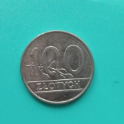 Moneta 100zł z 1990 roku