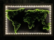 Mapa Świata Mech 60x90