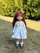 Sukienka , opaska na włosy dla lalek Paola Reina 32cm amigas