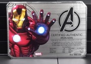 IRON MAN =CERTYFIKAT AUTENTYCZNOŚCI METAL SATYNOWANY UNIKAT/VII 