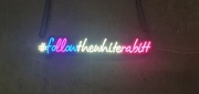LED neon FollowTheWhiteRabitt 950cm x 150cm