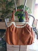 Torebka damska w kolorze pomarańczy-eko-skóra.