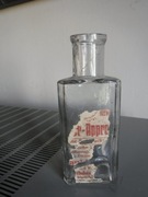 Stara butelka z etykieta apteczna  ZOBACZ 