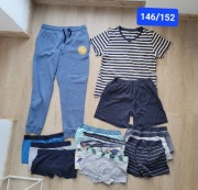 Set dla chłopaka 146/152 spodnie piżama bokserki 13 szt.