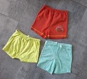 3 pary krótkich spodenek chłopięcych rozm. 86 cm