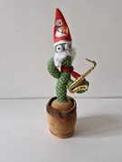 Świąteczny Tańczący Kaktus z Saksofonem