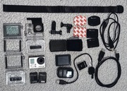 Dwie kamerki - GoPro Hero 3+ Black Edition + Hero 3 + akcesoria