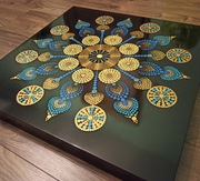 Stolik kawowy ręcznie zdobiony + gratis