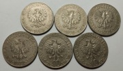 10 zł 1969, 70, 71, 72 Kościuszko, 10 zł 1968, 69 Kopernik - zestaw 6 monet