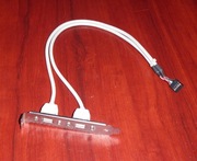 Gniazdo USB x2 na śledziu do PC-ta
