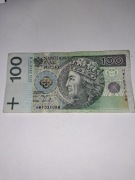 Banknot 100zł 1994r seria HW