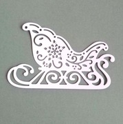 Scrapki Papierowe - Boże Narodzenie Zima Sanie Mikołaja, Królowej Śniegu.