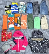 Paka ubranek dla chlopca 92-98cm zestaw spodnie bluzki