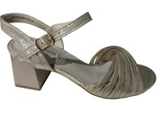 Sandałki damskie  kolor złoty rozmiar 38