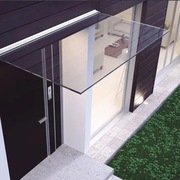 Daszek szklany 300 cm nad drzwi w listwie RAL