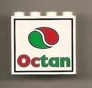 Lego element klocek z logiem Octan