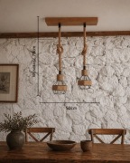 Lampa sufitowa rustykalna retro  ARTISTWOOD kod. LS-M1