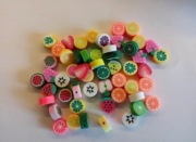 Koraliki owocki mix 50 sztuk